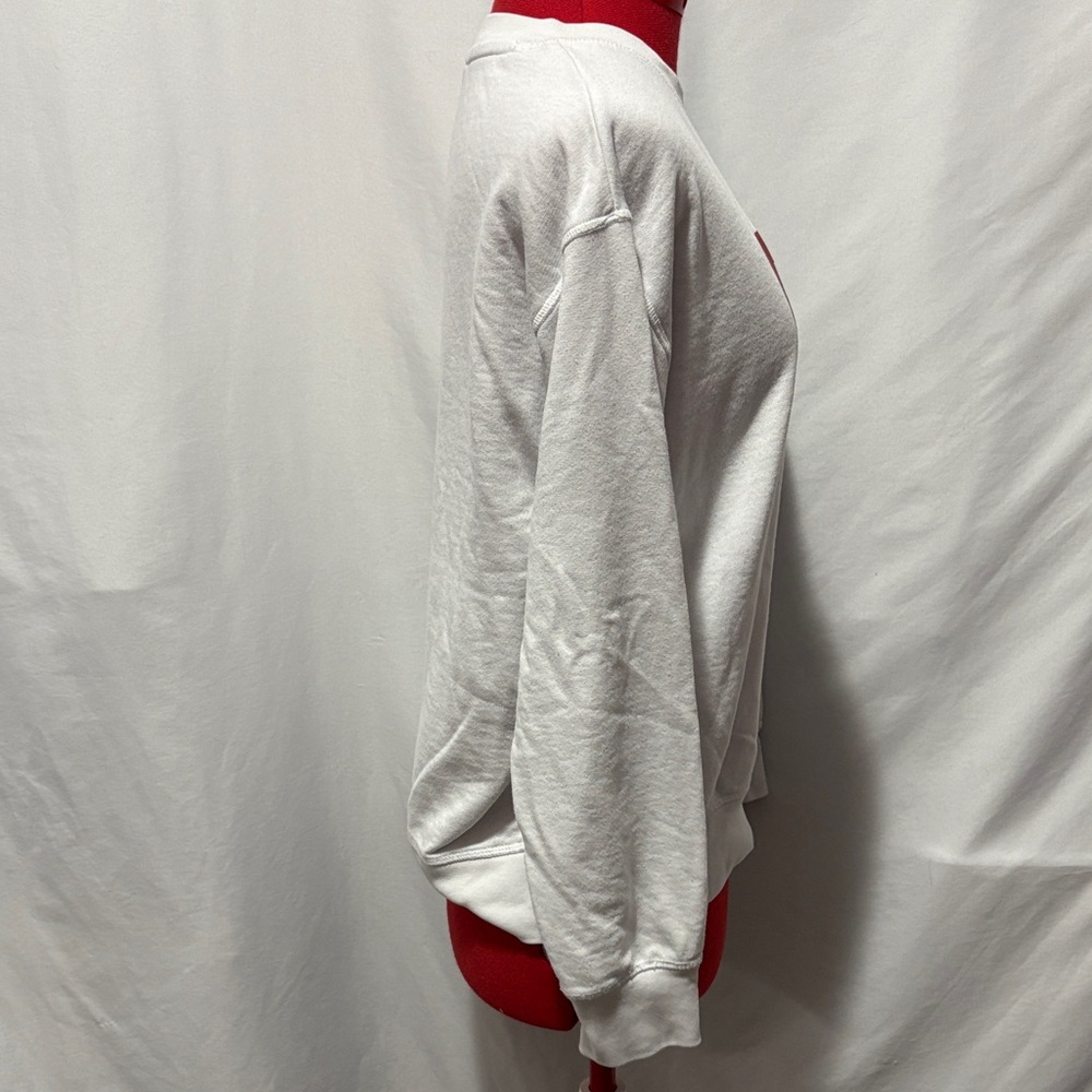Levi's White Sweatshirt with Red Logo MM86 - Picture 2 of 7
